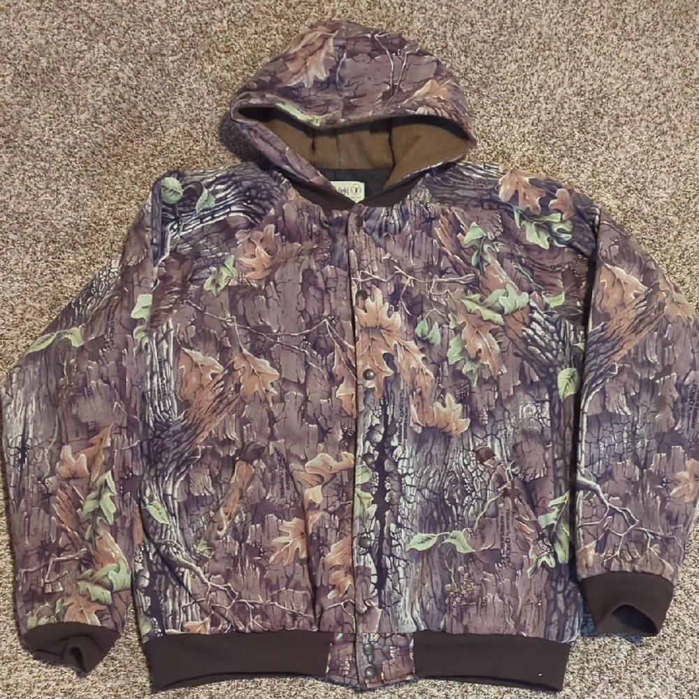 Vintage Clarkfield Outdoors Camouflage Hooded Jacket